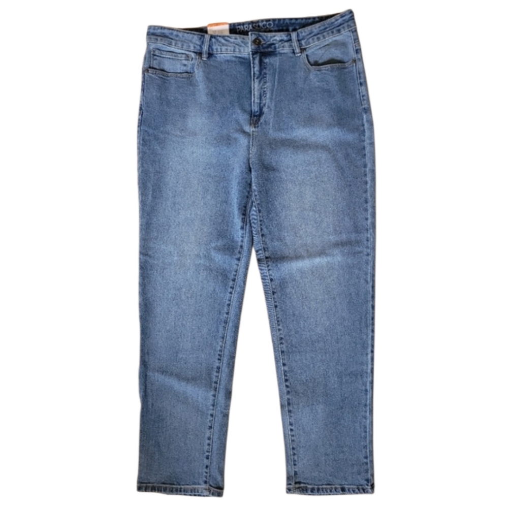 NWT Parasuco High Rise Classic Fit Jeans Tummy Control Medium Wash